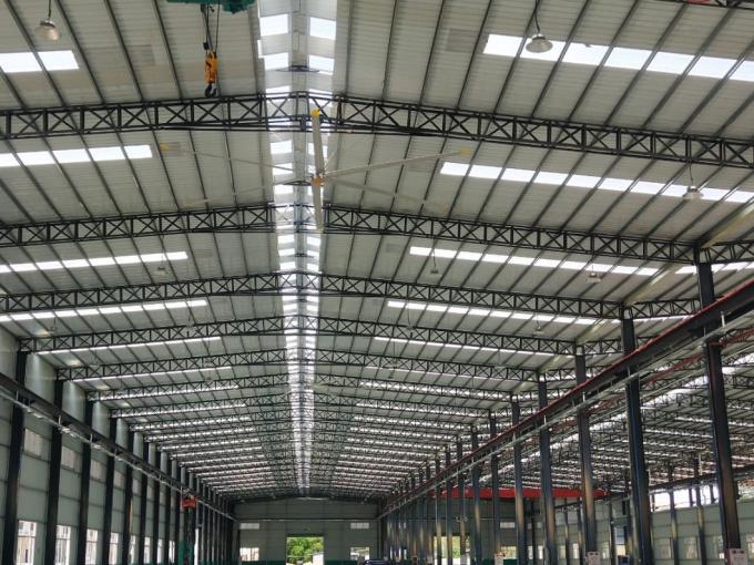 Aluminum Magnesium Alloy Blade Hvls Industrial Ceiling Fan for 1.5kw Hvls Brushless AC Permanent Magnet AC Induction Electric Motor CCC CE ISO