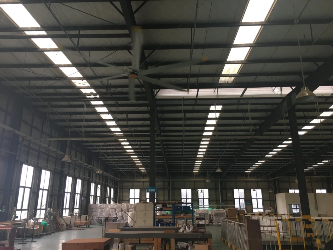 Big Ass Large Industrial Ceiling Fan for Factory Ventilation