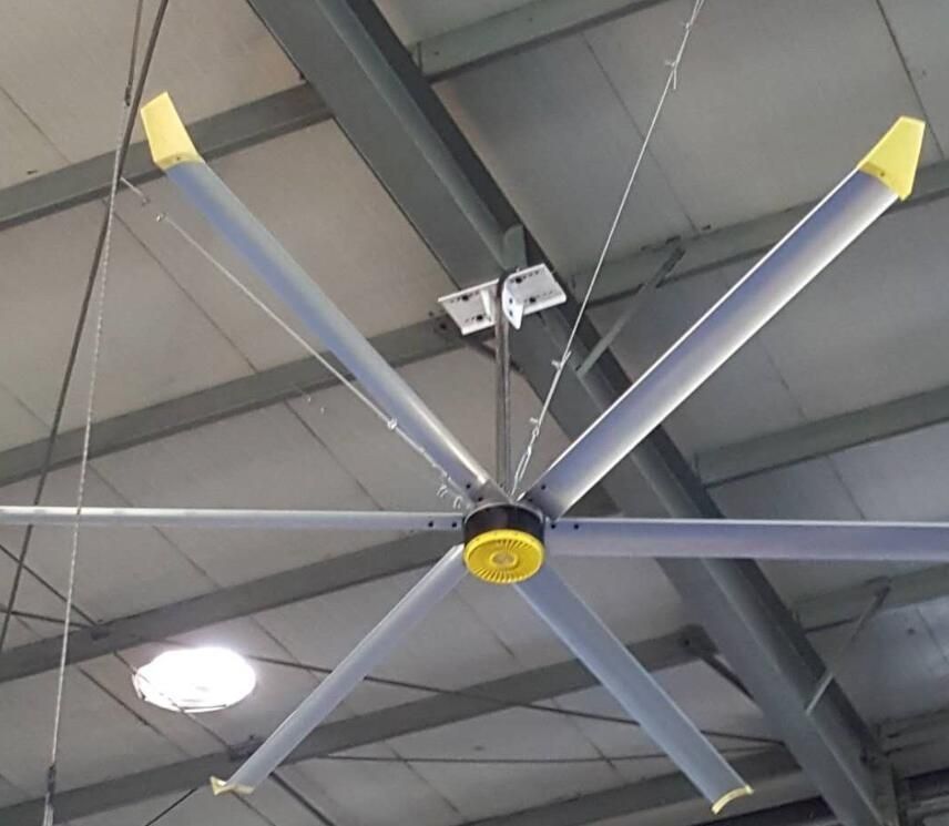 Energy-Saving Industrial Hvls Ceiling Fans with Gearbox Motor or Pmsm ...