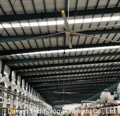 7.3M 24FT Big Ceiling Hvls Industrial Fan Ventilator Cooling In Large High Space