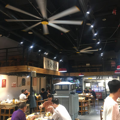 Good price Al-Mg Alloy Blades 2.4m 8FT PMSM HVLS Fans for Air Cooling in Restaurant and Food Court online