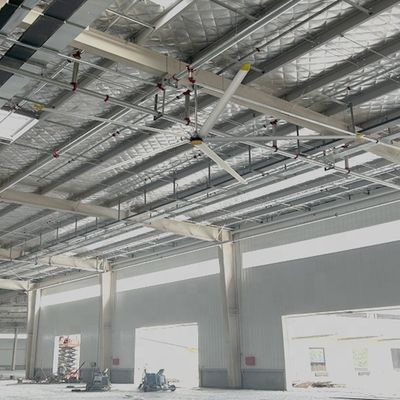Good price 380/220V Motor Type PMSM Dc Brushless External Rotor 7.3m 24FT Air-Cooled Industrial Ceiling Fan with 6 Leaf Blades online