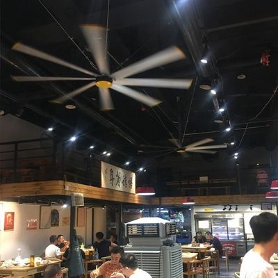 Good price Al-Mg Alloy Blade 2.4m Brushless HVLS Ceiling Fan for Hotel or Domestic Energy Saving online