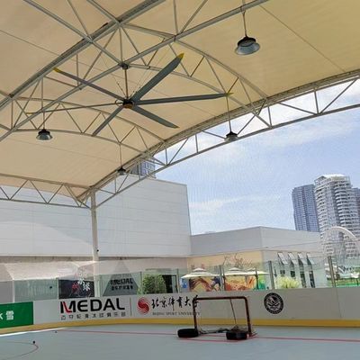 Good price 5.0m 16FT HVLS Ceiling Fan Ventilator Electric AC Powered PMSM Motor Air Cooling Ventilation online