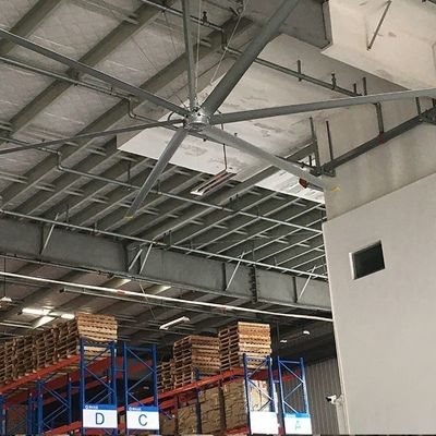 Industrial Ceiling Fans with Gearbox Motor or Pmsm Motor Configured Hvls Fan as Air Blower for Workshop Ventilation and Cooling Purpose