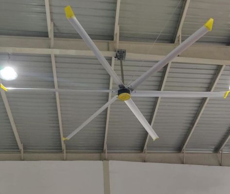 22 FooT Hvls Aluminum Blade Ceiling Fan For Workshop Ventilation